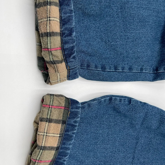 Lakin McKey Trading Flannel Lined Jeans Womens 12M Blue Denim Pants - Picture 11 of 11
